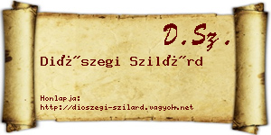 Diószegi Szilárd névjegykártya